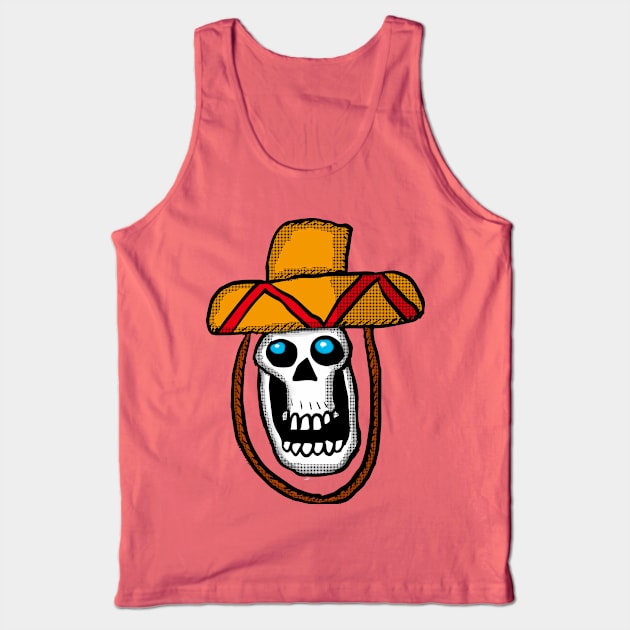 Sombrero Skull Tank Top by Eric03091978